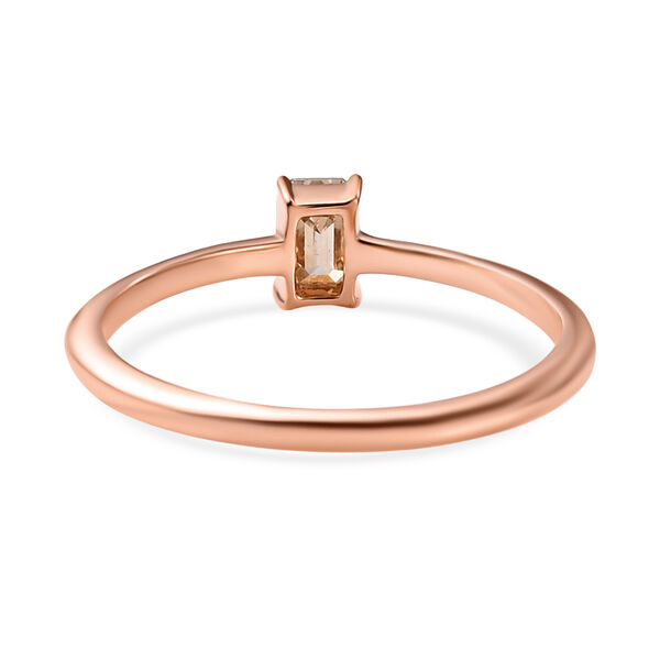 Nat&uuml;rlicher I1 SGL zertifizierter Champagner-Diamant-Ring - 0,50 ct. image number 6