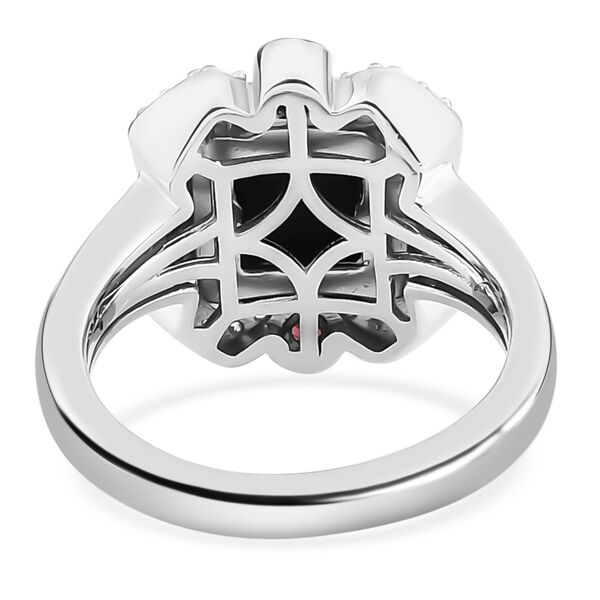 Ammolit, Zirkon und Rhodolith Granat Ring - 1,90 ct. image number 6