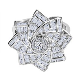 LUXURIANT DIAMANT - Lab Grown Diamant SI-GH Ring 925 Silber rhodiniert (Größe 18.00) ca. 1,00 ct LUXURIANT DIAMANT - Lab Grown Diamant SI-GH Ring 925 Silber rhodiniert (Größe 18.00) ca. 1,00 ct