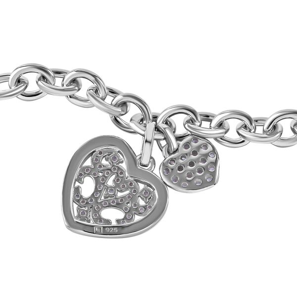 Lustro Stella Wei&szlig;er Zirkonia Armband ca. 20 cm + 5 cm Extender, 925 Silber rhodiniert image number 2