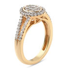Diamant-Ring, 925 Silber vergoldet  ca. 0,50 ct image number 4