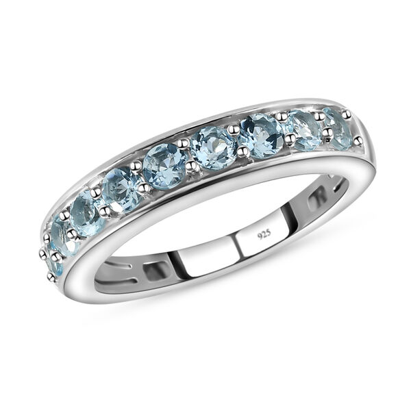 Espirito Santo Aquamarin-Ring, 925 Silber platiniert  ca. 0,70 ct image number 4