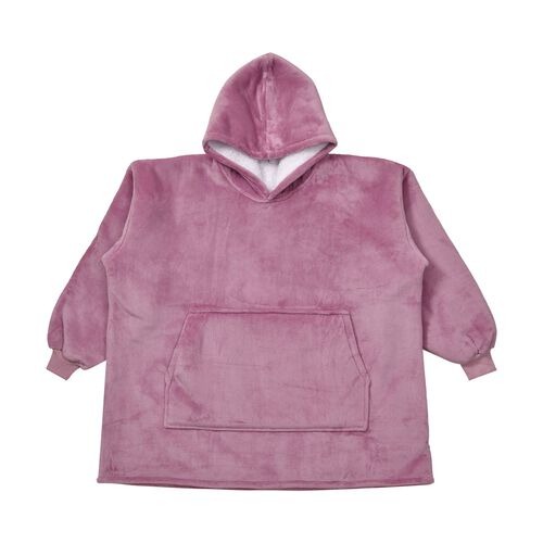 Doppellagiger Decken-Kapuzenpullover, rosa image number 0