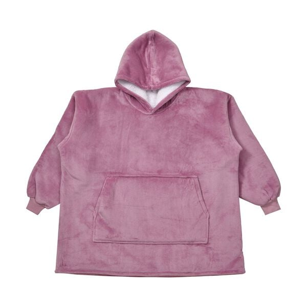 Doppellagiger Decken-Kapuzenpullover, rosa image number 0