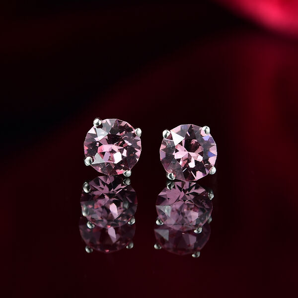 J Francis gefertigt mit SWAROVSKI Rose Swarovski Kristall Ohrringe 925 Silber platiniert image number 2