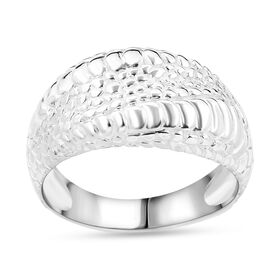 Royal Bali Kollektion - Strukturierter Ring in 925 Silber