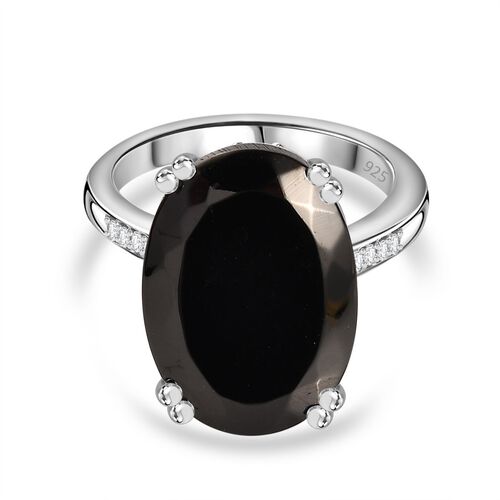 Elite Shungit und Zirkon Ring - 7,44 ct. image number 0