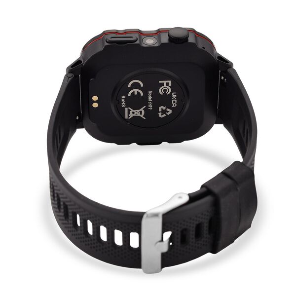 H19 Smartwatch, 2.01 Zoll HD-Display, Schwarzes Silikonarmband image number 6