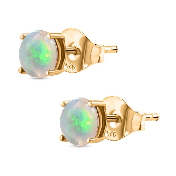 AA Natürliche, äthiopische Welo Opal Ohrringe - 1,05 ct. image number 4