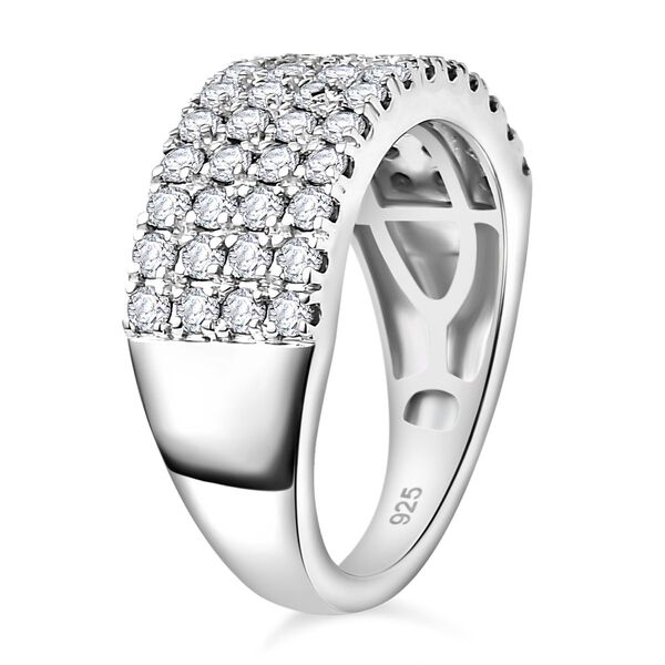 J Francis gefertigt mit SWAROVSKI Wei&szlig;er Swarovski Kristall Ring image number 5