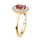 AAA rosa Calabar Turmalin und Diamant Ring - 1,39 ct. image number 4