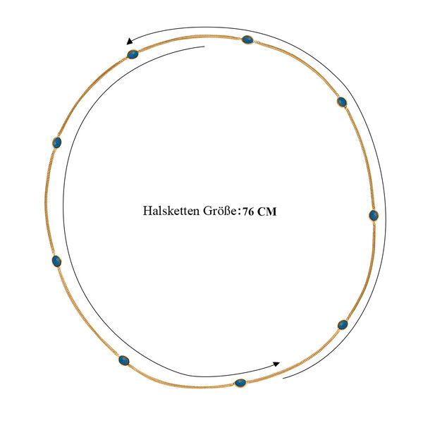 EverTrue blaue Mojave T&uuml;rkis 76cm Halskette - 8,50 ct. image number 5