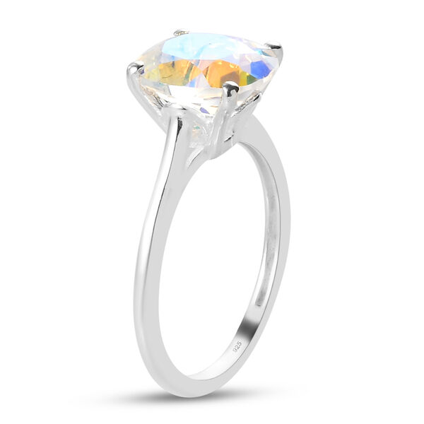 Merkur Glühen Mystischer Quartz Ring 925 Silber  ca. 2,52 ct image number 5