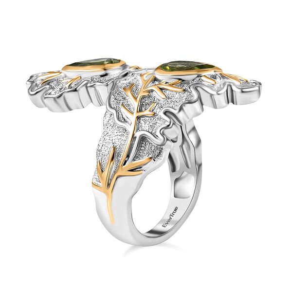 EVER TRUE Peridot Ring Nickelfreies Messing (Größe 20.00) ca. 1,36 ct image number 4