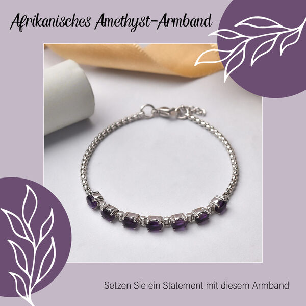 Subtiles afrikanisches Amethyst-Armband image number 6