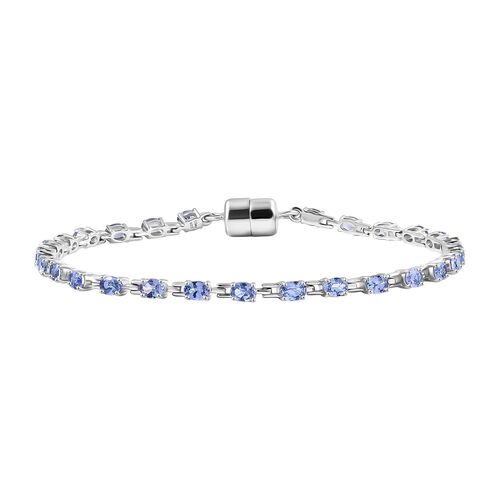 D Joy Tansanit Armband ca. 20 cm 925 Silber rhodiniert ca. 4.62 ct image number 0