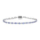 D Joy Tansanit Armband ca. 20 cm 925 Silber rhodiniert ca. 4.62 ct
