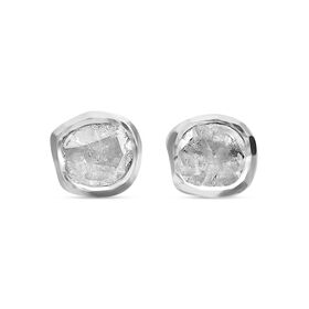 Weißer Diamant Ohrringe 925 Silber rhodiniert ca. 0.15 ct
