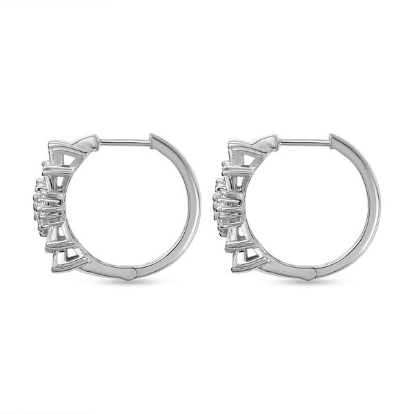 Moissanit Ballerina Creolen, 925 Silber rhodiniert - 1,93 ct. image number 5