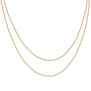 925 Silber vergoldet Kette ca. 150 cm ca. 6,50g