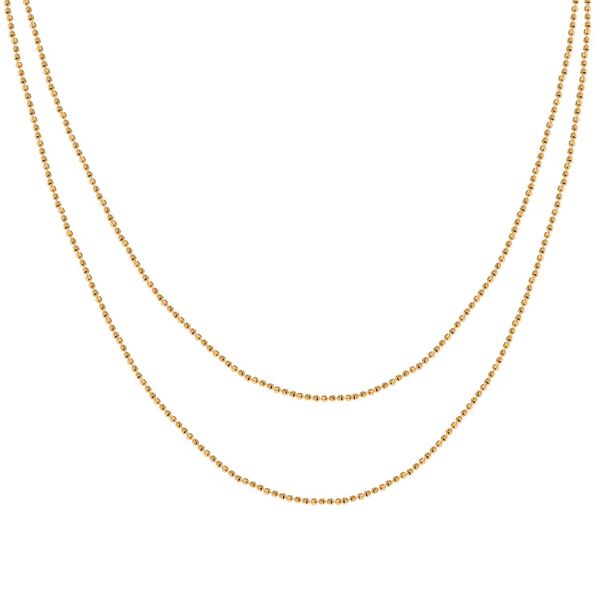 925 Silber vergoldet Kette ca. 150 cm ca. 6,50g