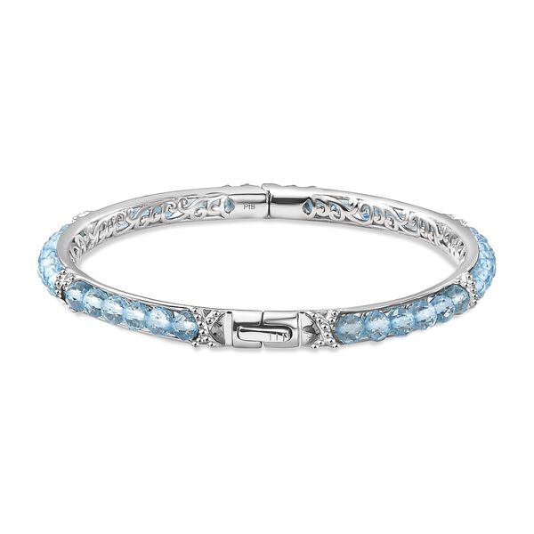 Himmelblauer Topas-Armreif, 19cm - 18,49 ct. image number 4