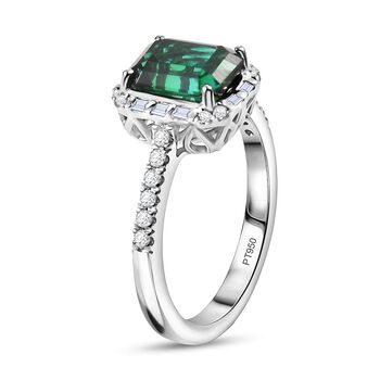 RHAPSODY AAAA Pirineu Lagoon Turmalin und Diamant Ring in 950 Platin - 3,03 ct.