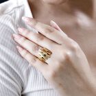 Lucy Q Splash Kollektion- Ring in Silber mit Gelbgold Vermeil image number 2