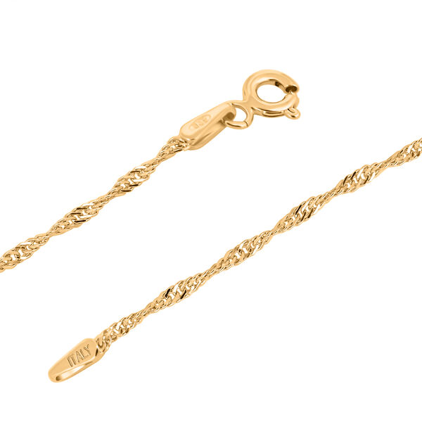 Italienische Singapurkette, ca. 75 cm, 925 Silber vergoldet image number 3