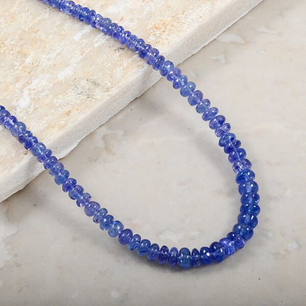 Rhapsody AAAA Tansanit Halskette ca. 45 cm 950 Platin (7-8 Werktage Lieferzeit) ca. 60.00 ct image number 1