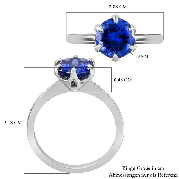 RHAPSODY AAAA Tansanit Solitär Ring 950 Platin image number 7