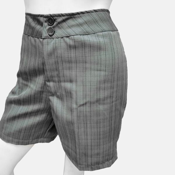 Unifarbene Damen Shorts, Gr&ouml;&szlig;e 40, Grau image number 5