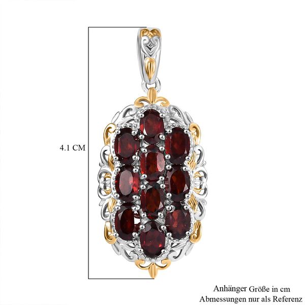 Roter Granat Anh&auml;nger Messing ca. 5.75 ct image number 6