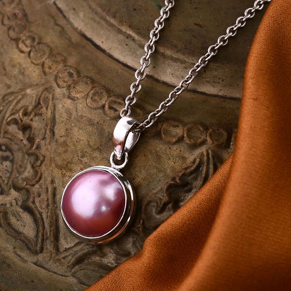 Royal Bali Kollektion- Rosa Mabe Perle Anhänger image number 2