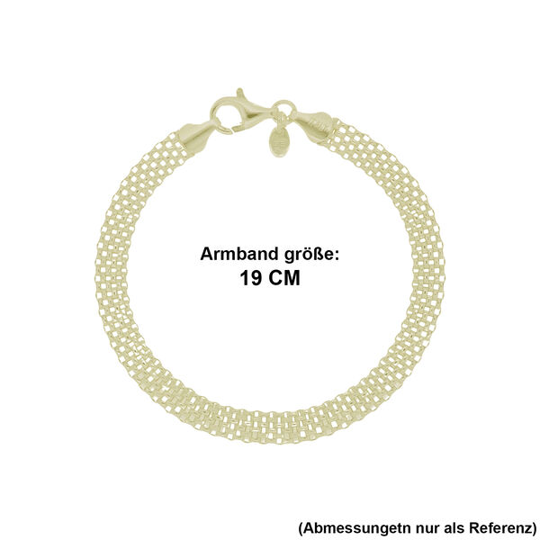 LA BELLA feinstes 925 Silber vergoldet Armband ca. 19 cm ca. 5,85g image number 5