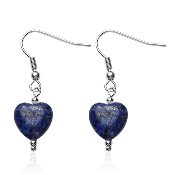 2er-Set, Lapislazuli-Ohrringe und Armband, 19 cm - 52,50 ct. image number 4