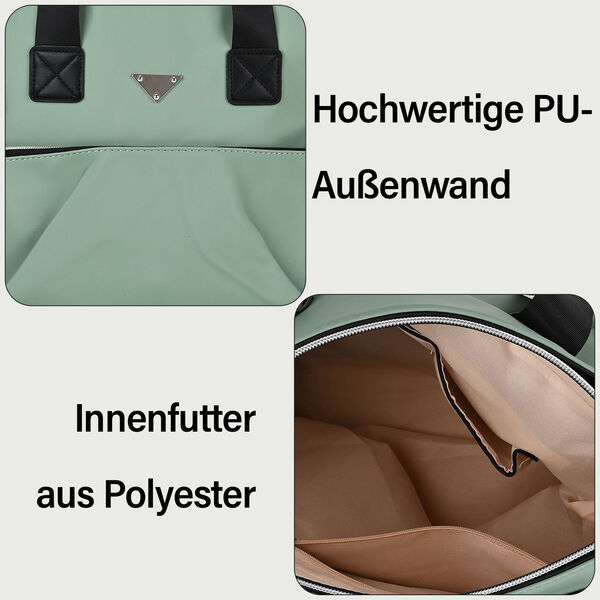 Praktischer Shopper mit verstellbarem Riemen, Gr&uuml;n image number 3