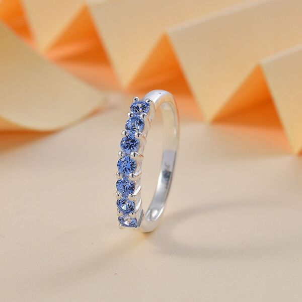 J Francis gefertigt mit SWAROVSKI- Blauer Swarovski Zirkonia Ring image number 2