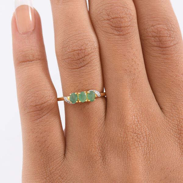 AA Smaragd Ring - 0,47 ct. image number 2