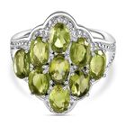 Peridot-Ring, (Größe 20.00) Edelstahl, ca. 4,51 ct image number 0