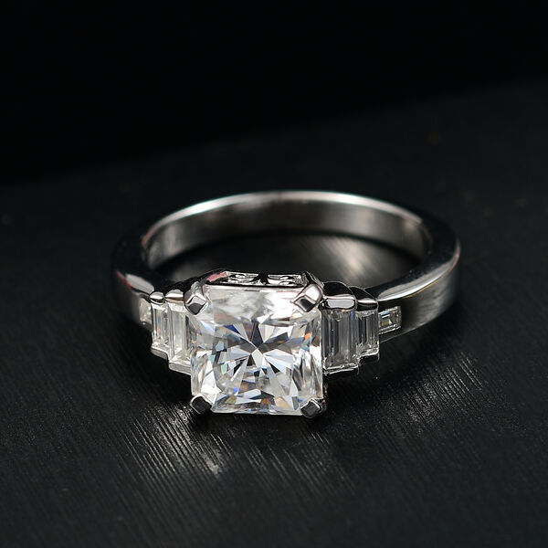 Moissanit Ring - 3 ct. image number 2