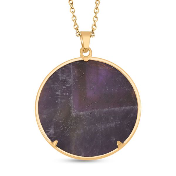 Afrikanischer Amethyst Schmuckset Eisen Gelbes Gold, Legierung Gelbes Gold, Edelstahl IP-Gelbbeschichtung ca. 75.00 ct image number 4