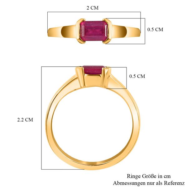 Afrikanischer Rubin-Solit&auml;r-Ring - 0,82 ct. image number 7
