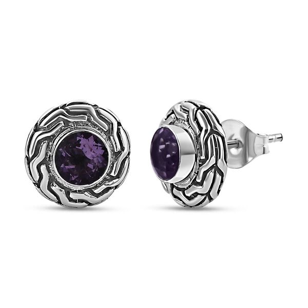 Royal Bali Kollektion - Rose de France Amethyst-Ohrringe - 1,58 ct.