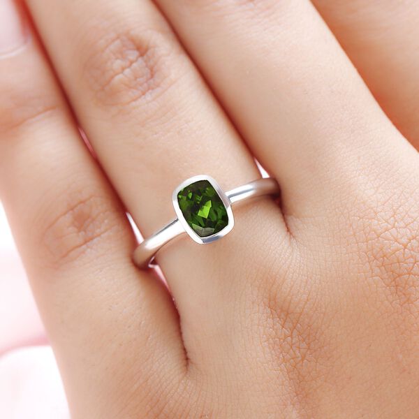 Nat&uuml;rlicher Chromdiopsid-Ring - 0,85 ct. image number 3