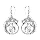 Royal Bali - Moissanit Drachen Ohrringe 925 Silber ca. 1.64 ct