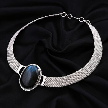 Royal Bali Kollektion- Labradorit Halskette, 45 cm - 75,10 ct.