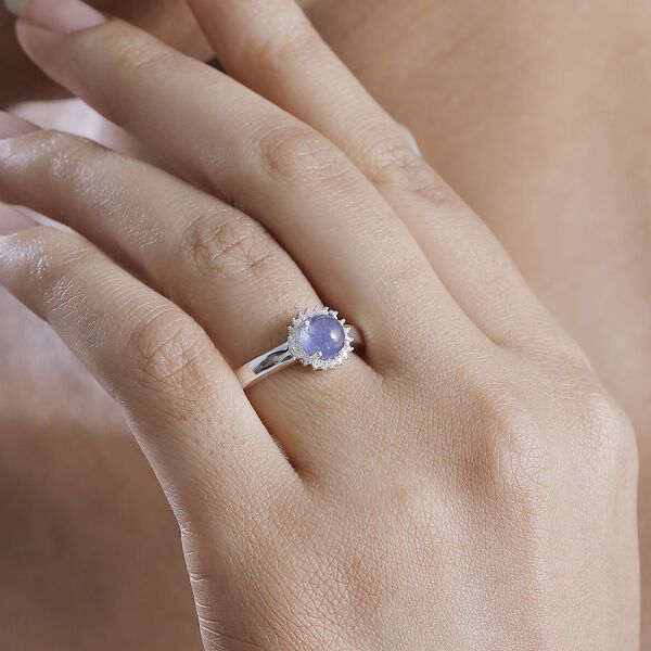 AA Tansanit und Moissanit Ring - 1,28 ct. image number 3