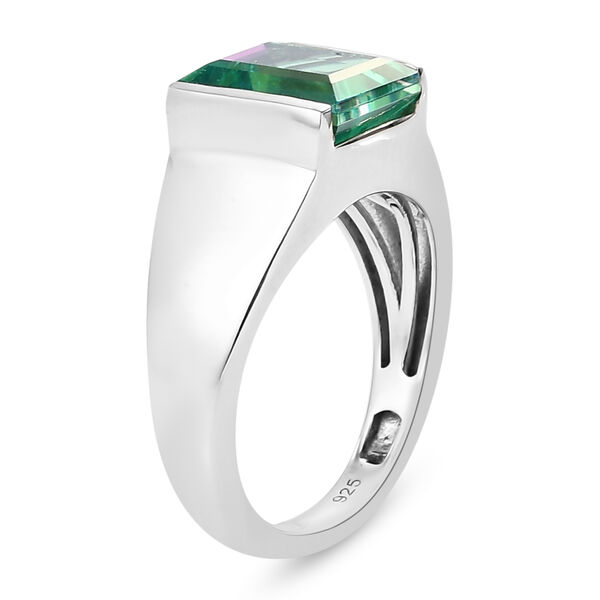 Pfau Triplett Quarz Ring 925 Silber platiniert  ca. 2,73 ct image number 6