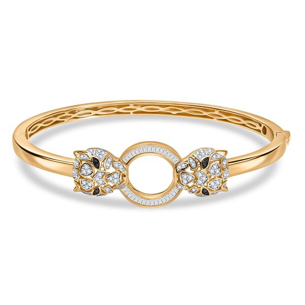 GP Kollektion - Multi Diamant und Kanchanaburi blauer Saphir 19cm Armreif und Ohrringe image number 9